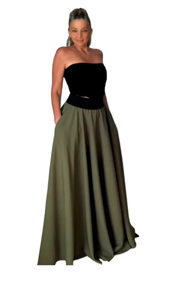 Dlouhá sukně - maxi sukně BOROS SK-L-KHA01